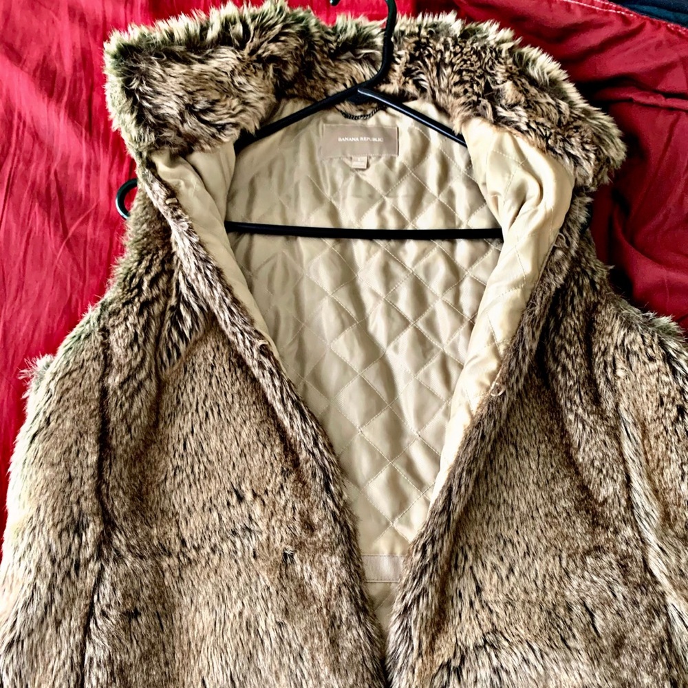 Banana Republic Fur Vest
